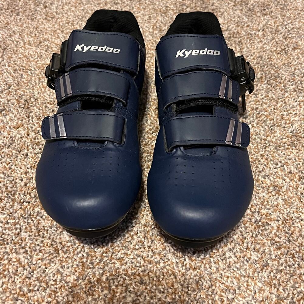 Kyedoo Cycling Shoes Blue Unisex EU Size 38 (US Women's 7.5 or Men's 6)
